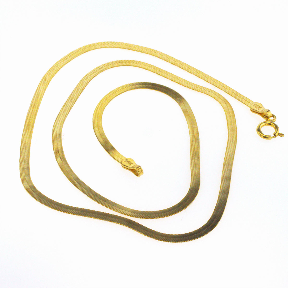 Consignment 14K Gold Herringbone Necklace – The Gem Lab